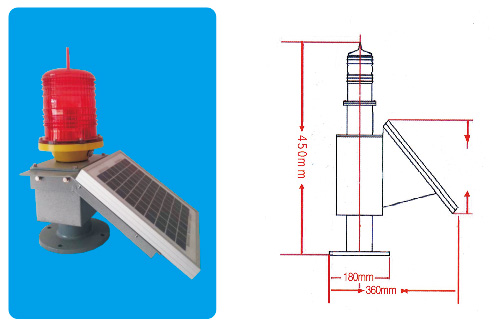 TGZ-122LED型太陽能航空障礙燈